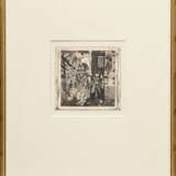 Vogeler, Heinrich (1872-1942) „Frühlingsmorgen“ 1899, Radierung, u.r. i.d. Platte monogr., verso Echtheitszertifikat "Galerie Girschner/ Worpswede", PM 15x15,5cm (m.R. 42,7x38,3cm) - photo 2