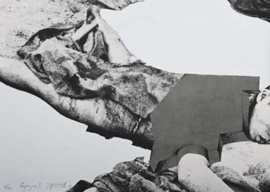 Vostell, Wolf (1932-1998) "Olympia II" 1972, Farbserigraphie, 36/100, u. sign./dat./num./betit., BM 48,8x69cm - photo 1