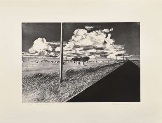 Werkmeister, Wolfgang (*1941) "Abendwolken" 1997, Radierung, 6/85, u. sign./dat./num./betit., u.r. Trockenstempel, WVZ 505, PM 38,7x57cm, BM 59,5x78,5cm - photo 2