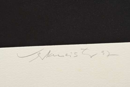Werkmeister, Wolfgang (*1941) "Abendwolken" 1997, Radierung, 6/85, u. sign./dat./num./betit., u.r. Trockenstempel, WVZ 505, PM 38,7x57cm, BM 59,5x78,5cm - photo 3