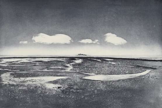 Werkmeister, Wolfgang (*1941) "Großes Sandwatt" 1997, Radierung, 14/85, u. sign./dat./bez./betit., WVZ 499, PM 38,7x57,5cm, BM 60x79cm - photo 1