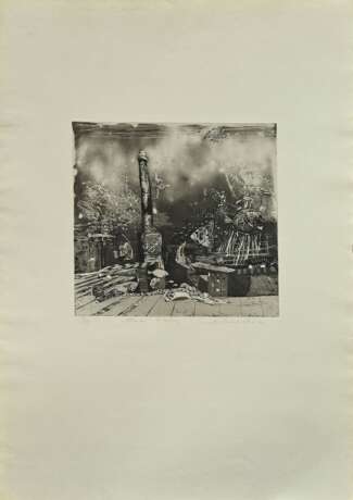 2 Werkmeister, Wolfgang (*1941) "Atlantis" 1972, 9/35, II. Fassung und "Stilleben mit Insekten" 1973, Radierungen, e.a., je u. sign./dat./bez./betit., WVZ 96a/125, PM 24,7x29,3/32,7x32,7cm, BM 64x51/6… - photo 5
