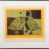 Wunderlich, Paul (1927-2010) „o.T. (Harpyien)“ 1954, Farbholzschnitt, u. 2x sign./gewidmet, PM 37x49cm (m.R. 62x70,3cm), leicht vergilbt, Provenienz: Nachlass Anne Tügel - photo 2
