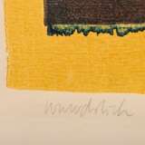 Wunderlich, Paul (1927-2010) „o.T. (Harpyien)“ 1954, Farbholzschnitt, u. 2x sign./gewidmet, PM 37x49cm (m.R. 62x70,3cm), leicht vergilbt, Provenienz: Nachlass Anne Tügel - photo 3