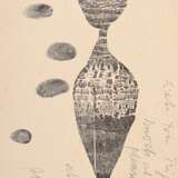 Wunderlich, Paul (1927-2010) "Tanzende (mit Fingerabdrücken)", Holzschnitt, u.r. sign., seitl. bez., 12,8x22,5cm, fleckig, Provenienz: Nachlass Anne Tügel - photo 1