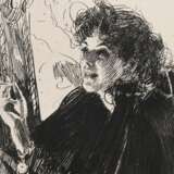 Zorn, Anders Leonard (1860-1920) "Mädchen mit Zigarette II" 1891, Radierung, PM 15,8x11,8cm (m.R. 29x23,2cm) - photo 1