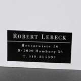 Lebeck, Robert (1929-2014) "Horst Janssen" 1980, Fotographie, verso sign./dat./bez. und Klebeetikett, PM 24,8x36,8cm, BM 30,7x40,4cm, Ränder leicht gewellt, kleiner Defekt, dazu: Fotographie "Horst Janssen… - фото 5
