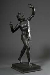 Großes Bronze Grand Tour Souvenir &quot;Tanzender Satyr&quot; nach dem 
