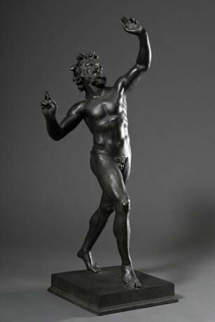 Großes Bronze Grand Tour Souvenir "Tanzender Satyr" nach dem - photo 1