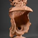 Terracotta Büste „Allegorie der Flora“ auf eckigem Postament, um 1890, H. 60cm, Witterungsspuren - photo 5