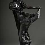 Stuck, Franz v. (1863-1928) "Tänzerin" 1897/1898, Bronze dunkel patiniert, vorne an der Plinthe sign. "Franz von Stuck", verso "Guss C. Leyrer München", nach 1906, H. ca. 63cm - photo 1