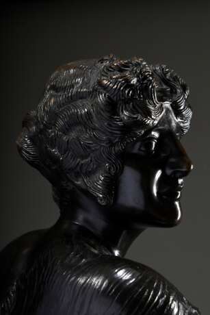 Stuck, Franz v. (1863-1928) "Tänzerin" 1897/1898, Bronze dunkel patiniert, vorne an der Plinthe sign. "Franz von Stuck", verso "Guss C. Leyrer München", nach 1906, H. ca. 63cm - photo 4