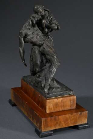 Augustincic, Antun (1900-1979) "Pieta" Studie nach Bozzetto, Bronze patiniert, a.d. Plinthe sign., auf Holzsockel, H. 26cm (m. Sockel) - photo 1