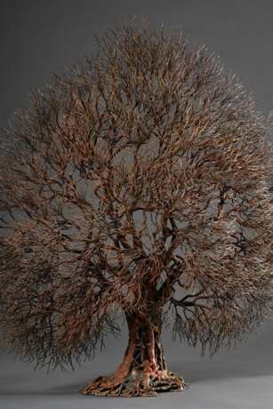Meierhenrich, Ernst-Georg (1944-2022) "Sylter Baum", Messingdraht und Metall, z.T. farbig gefasst, 56x82cm - photo 1