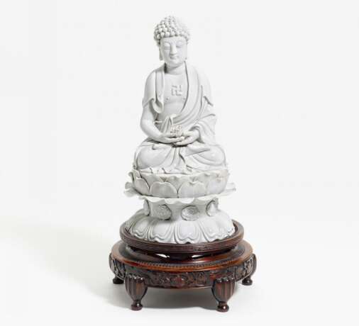 Sitzender Buddha Shakyamuni auf Lotusthron - Foto 1