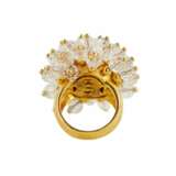 Une bague spectaculaire avec quartz en forme de pissenlit en fleurs. Gold-plated metal 21th century - photo 4