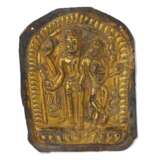 Platte mit dem vierarmigen Vishnu und Lakshmi - Foto 1