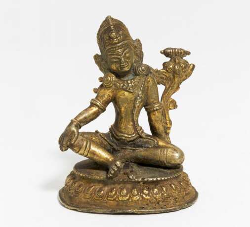 Sitzender Indra auf Lotossockel - Foto 1