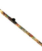 Overview. Bone pipe with silver for smoking opium. China
