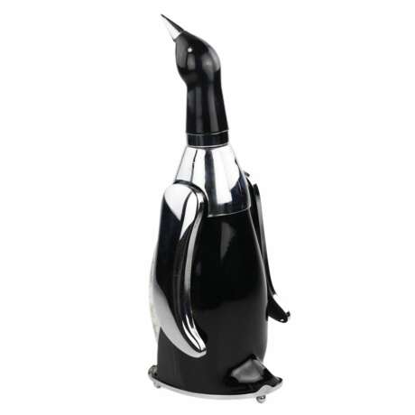 CARAFE EN FORME DE MANCHOT AVEC BO&Icirc;TE &Agrave; MUSIQUE. JAPON. ANN&Eacute;ES 1960 Plastique 20th century - photo 4