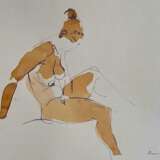 Serhiy Reznichenko Watercolor Nude Sketch 21st Century Paper 21th century - photo 2