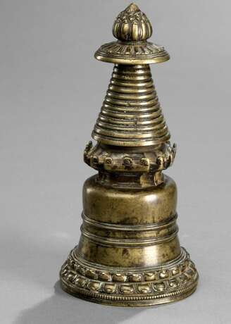 Feiner Stupa aus Bronze - Foto 1