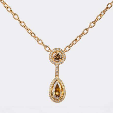 Juwelier Wempe. Fancy Diamant Collier. - photo 1