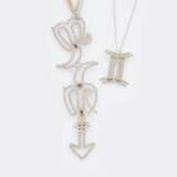 Juwelier Wempe. Außergewöhnlicher Brillant-Anhänger 'Sternzeichen' an Kette. - photo 1