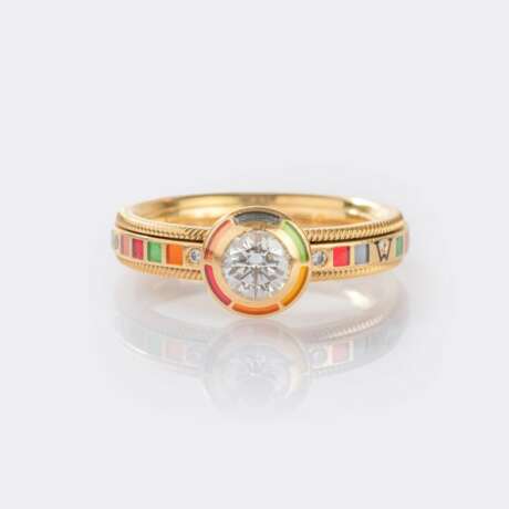 Wellendorff. Brillant Ring 'Danke für Regenbogen'. - photo 1