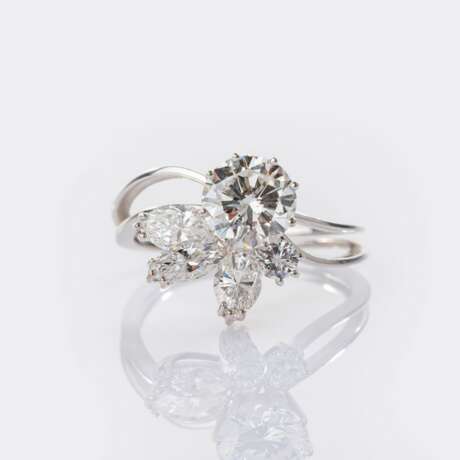 Floraler Diamant Ring. - photo 1