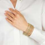 Elegantes Smaragd-Armband mit mehfarbigem Fancy Diamant-Besatz. - photo 3