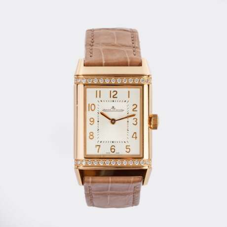 Jaeger-LeCoultre. Damen-Armbanduhr 'Reverso Classic Duetto' mit Diamanten - Full Set. - photo 1