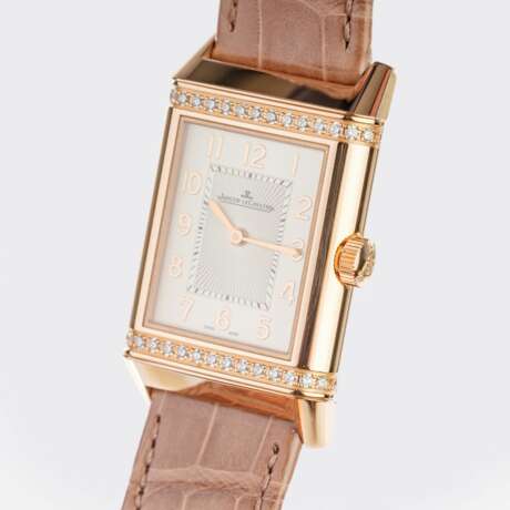 Jaeger-LeCoultre. Damen-Armbanduhr 'Reverso Classic Duetto' mit Diamanten - Full Set. - photo 3