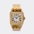 Cartier. Damen-Armbanduhr 'Santos Demoiselle' mit Brillanten. - Auction prices