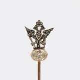August Wilhelm Holström. Russische Doppeladler Krawattennadel mit Diamant. - photo 2