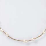 Schmuckmanufaktur Gellner. Diamant-Kette mit Perl-Besatz. - photo 1