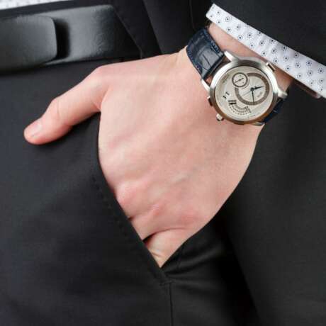 Glashütte Original. Einzigartige Herren-Armbanduhr 'PanoRetroGraph' Nr. 1 - Full Set. - photo 7