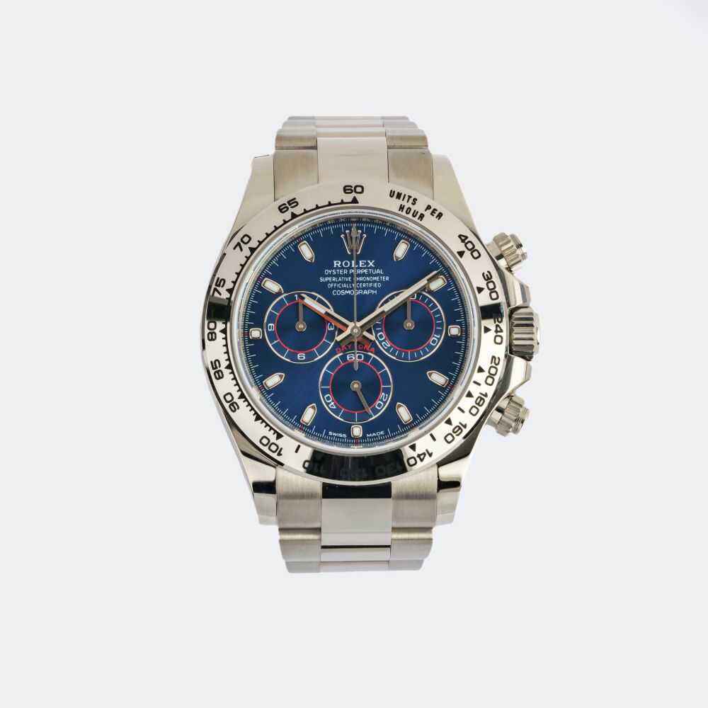Rolex. Herren-Armbanduhr 'Daytona' Blue Dial - Neu & Full Set. Rolex. Herren-Armbanduhr 'Daytona' Blue Dial - Neu & Full Set.