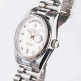 Rolex. Herren-Armbanduhr 'Day-Date 36' Weißgold mit Diamanten. - photo 2