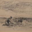 Max Liebermann (Berlin 1847 - Berlin 1935). Feldarbeiter. - Auction prices