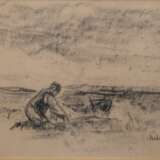 Max Liebermann (Berlin 1847 - Berlin 1935). Feldarbeiter. - фото 1