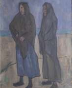 Kate Lassen. Käte Lassen (Flensburg 1880 - Flensburg 1956). Zwei Fischermädchen am Strand.