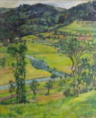 Georg Tappert (Berlin 1880 - Berlin 1957). Landschaft im Sommer.