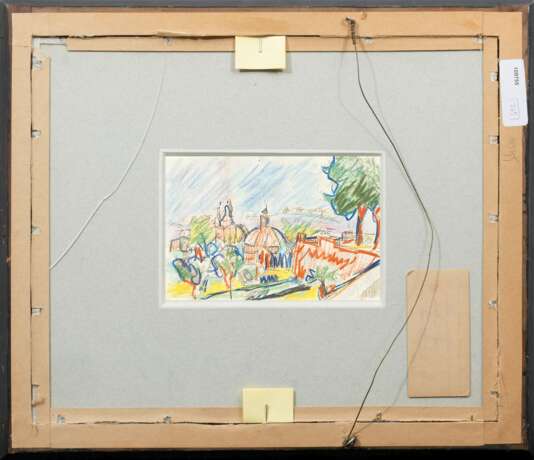 Erich Heckel (Döbeln 1883 - Radolfzell/Bodensee 1970). Tänzerin und italienische Stadt. - фото 4