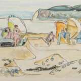 Ivo Hauptmann (Erkner 1886 - Hamburg 1973). Am Strand von Hiddensee. - photo 1