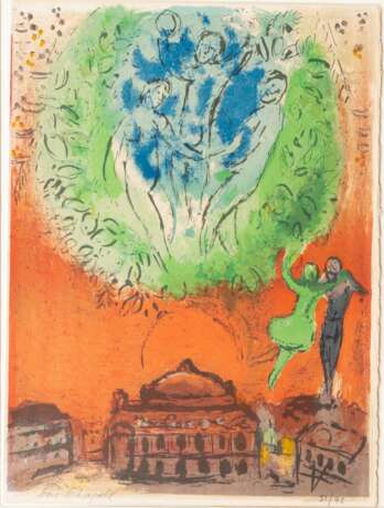 Marc Chagall (Witebsk 1887 - St.-Paul-de-Vence 1985). L'Opéra. - фото 1