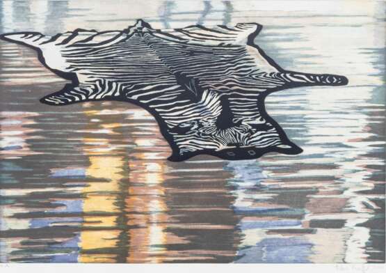Karin Kneffel (Marl 1957). Zebrafell. - photo 1