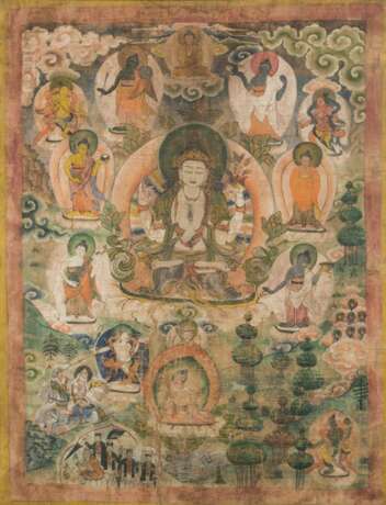 "Toten-Thangka" - Tjerinje (Avalokiteshvara-Shadakshari) - фото 1