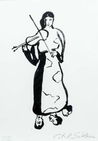 Cornelia Schleime (Berlin 1953). Geigerin. - фото 1