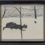Horst Janssen (Hamburg 1929 - Hamburg 1995). Katze im Schnee. - photo 2